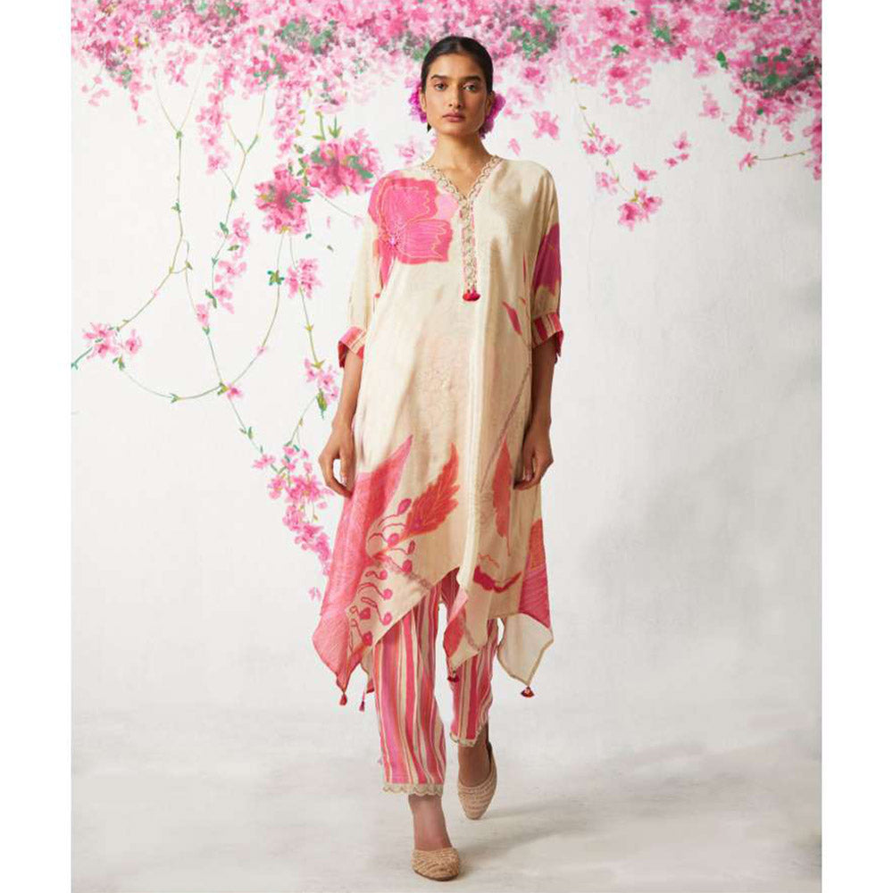 Basil Leaf Off White Kurta with Pant (Set of 2)