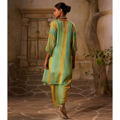 Basil Leaf Multi-Color Kurta with Pant and Inner (Set of 3)