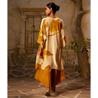 Basil Leaf Yellow Kurta with Palazzo (Set of 2)