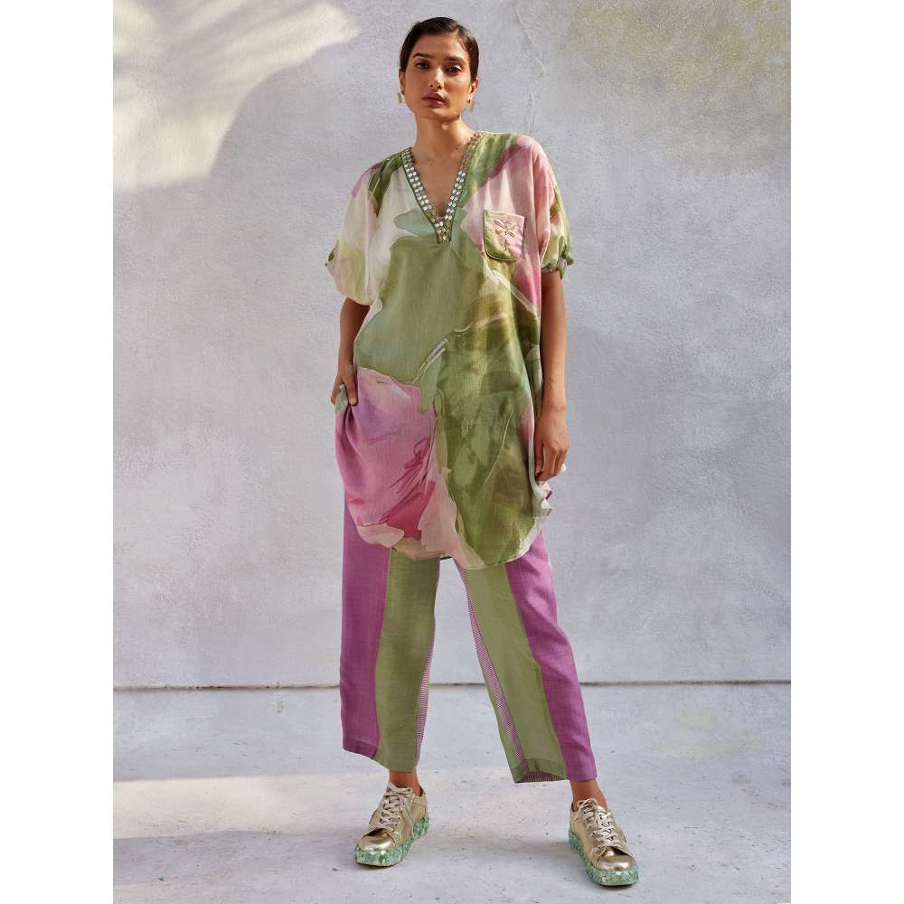 Basil Leaf Pista Green Co-Ord (Set of 2)