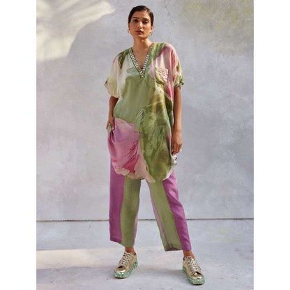 Basil Leaf Pista Green Co-Ord (Set of 2)