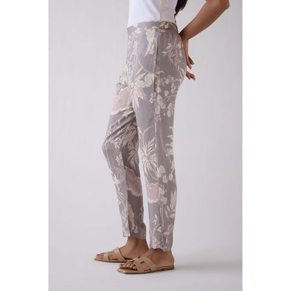Basanti Kapde aur Koffee Grey Straight Fit Printed Pant