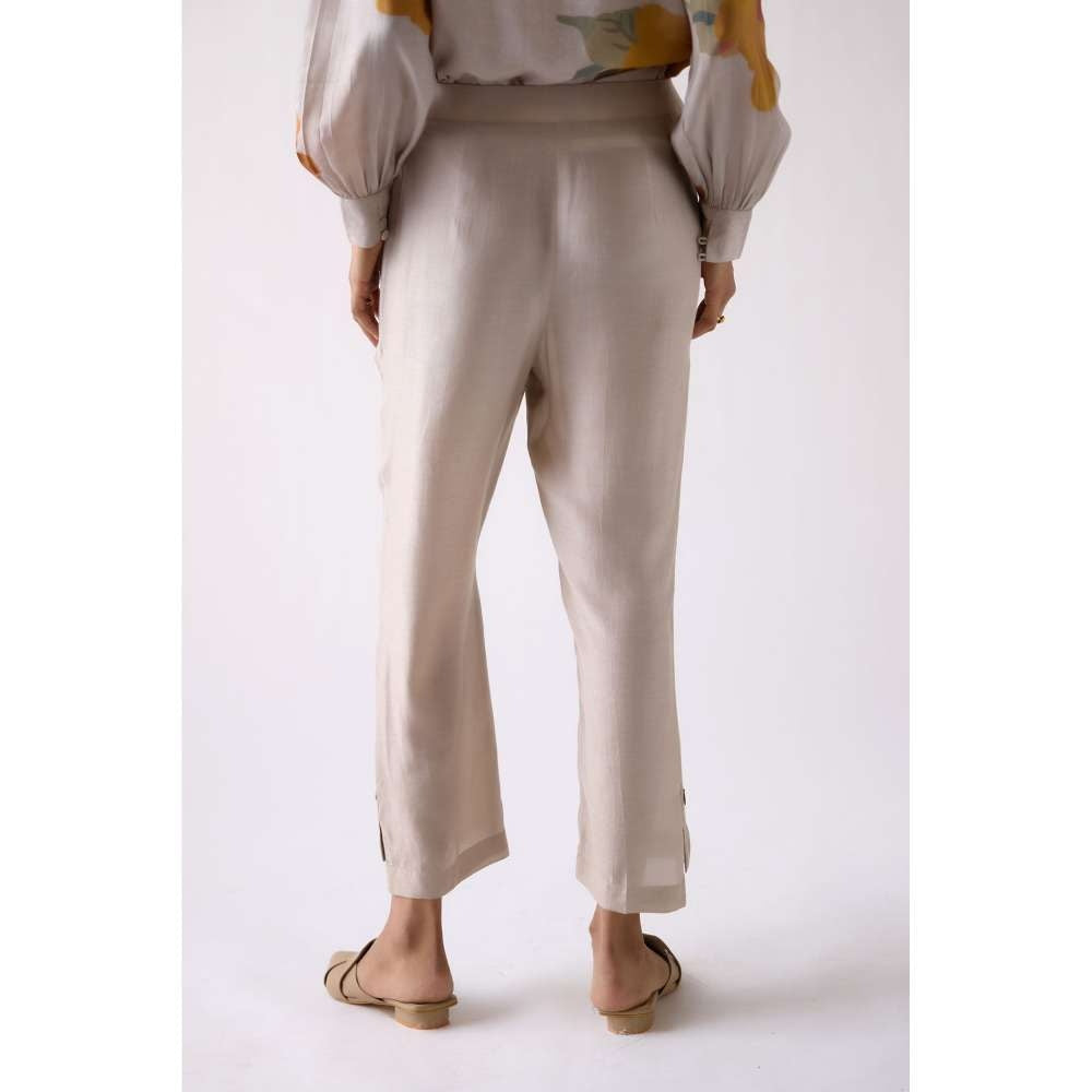 Basanti Kapde aur Koffee Grey Straight Fit Pant