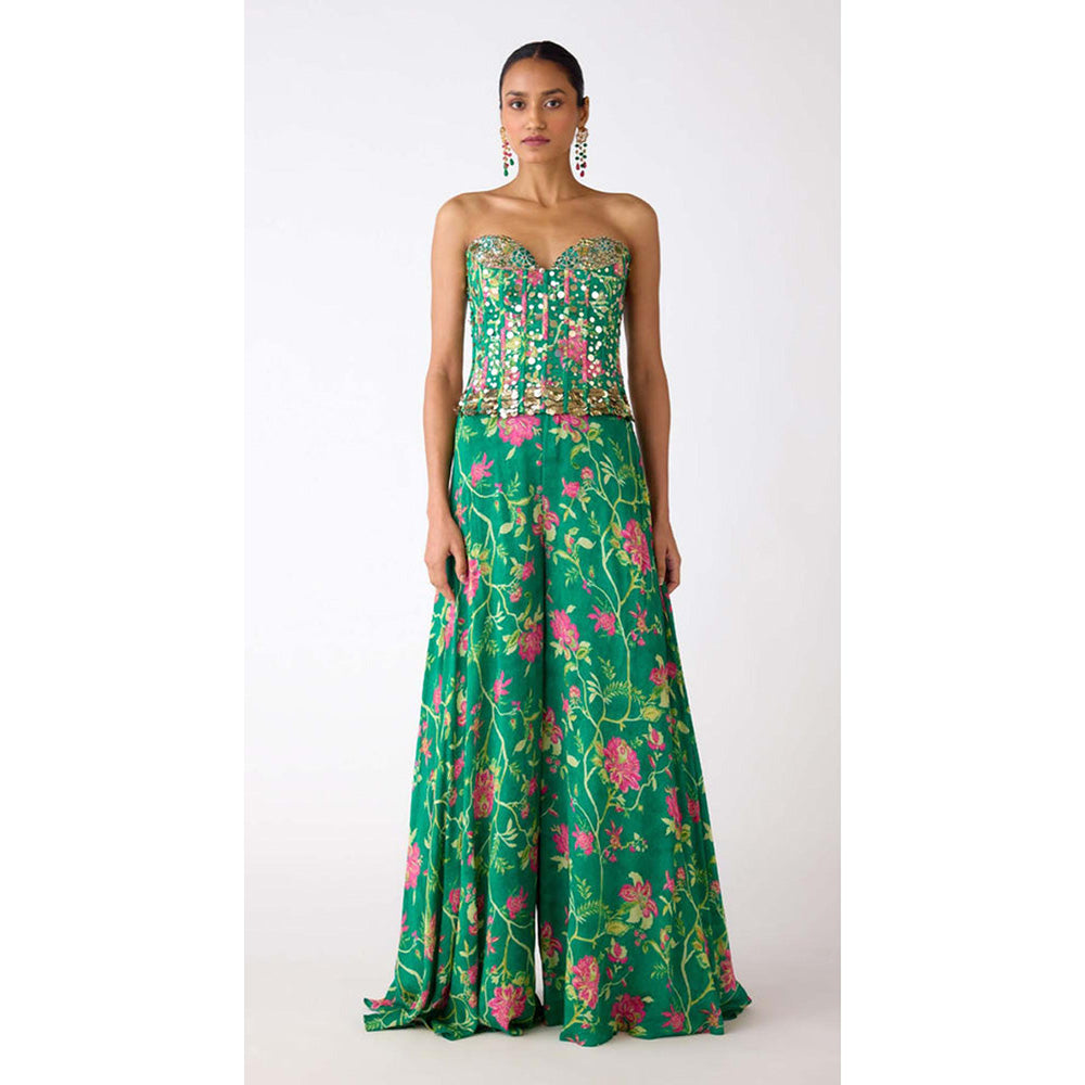 Basanti Kapde aur Koffee The Celestial Garden Sharara With Corset