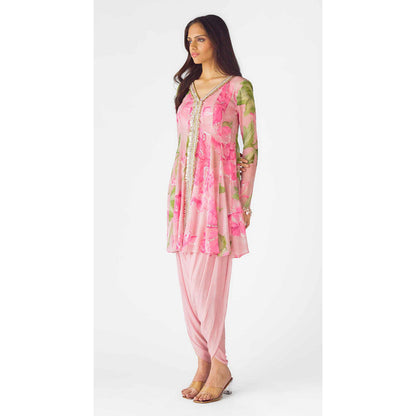 Basanti Kapde aur Koffee The Eden Noir Kurta With Dhoti Pants