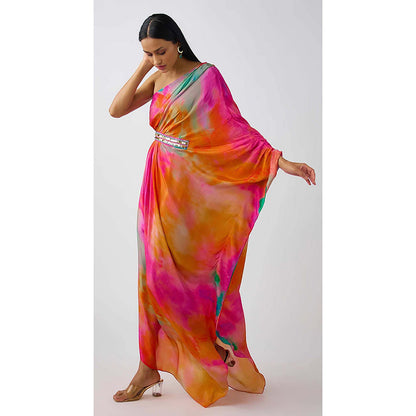 Basanti Kapde aur Koffee The Sunscape One Shoulder Maxi Dress