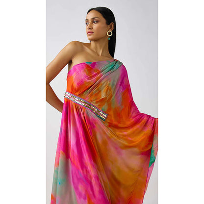 Basanti Kapde aur Koffee The Sunscape One Shoulder Maxi Dress
