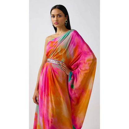 Basanti Kapde aur Koffee The Sunscape One Shoulder Maxi Dress
