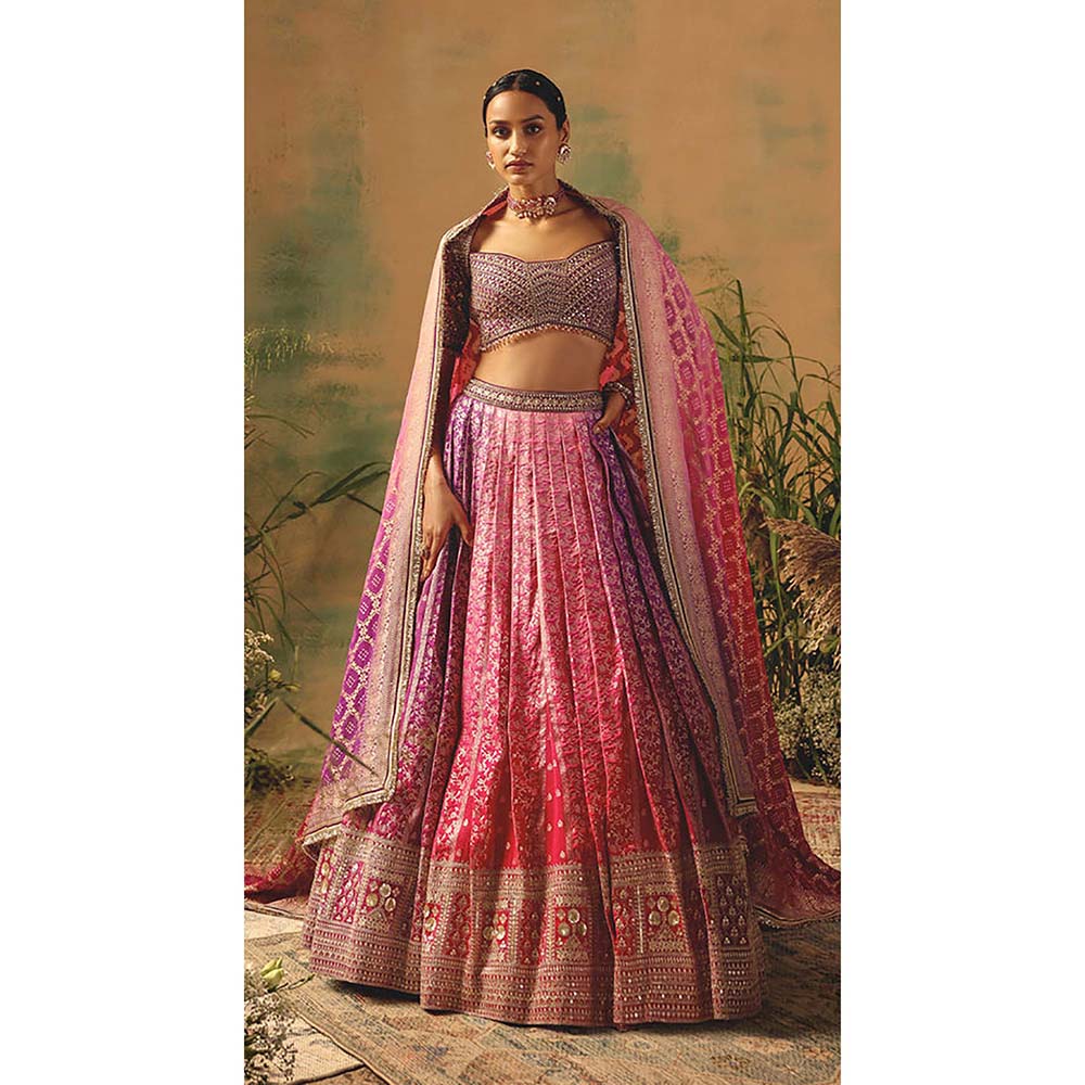 Basanti Kapde aur Koffee The Wildrose Lehenga with Blouse and Dupatta