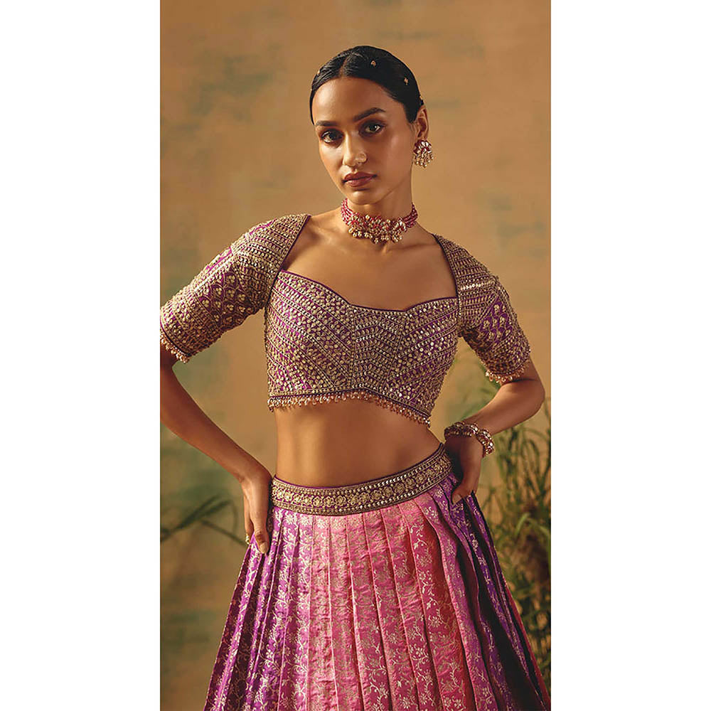 Basanti Kapde aur Koffee The Wildrose Lehenga with Blouse and Dupatta