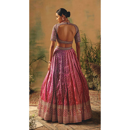 Basanti Kapde aur Koffee The Wildrose Lehenga with Blouse and Dupatta