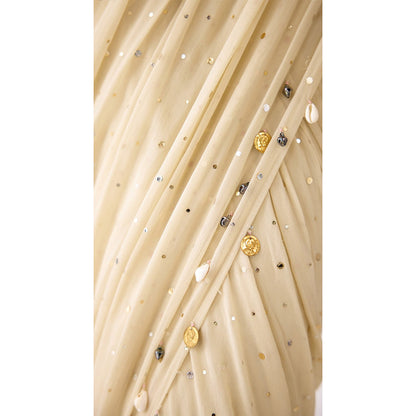 Basanti Kapde aur Koffee The Camilia Grace Draped Saree with Corset Stitched Blouse