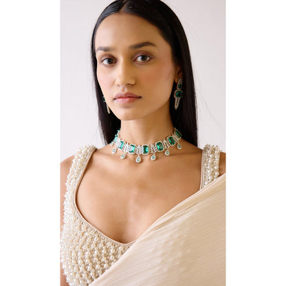 Basanti Kapde aur Koffee The Sundowner Glam Draped Saree with Stitched Blouse