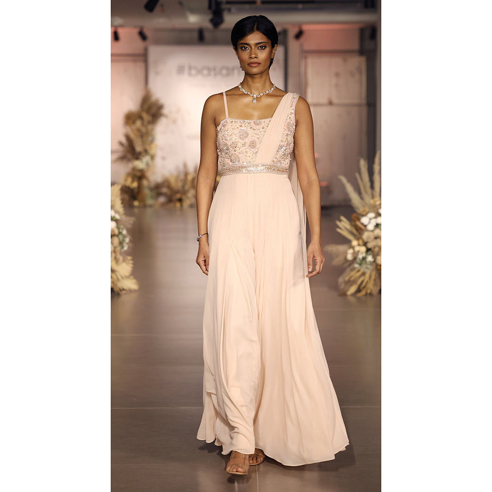 Basanti Kapde aur Koffee The Blush Celeste Embellished Jumpsuit
