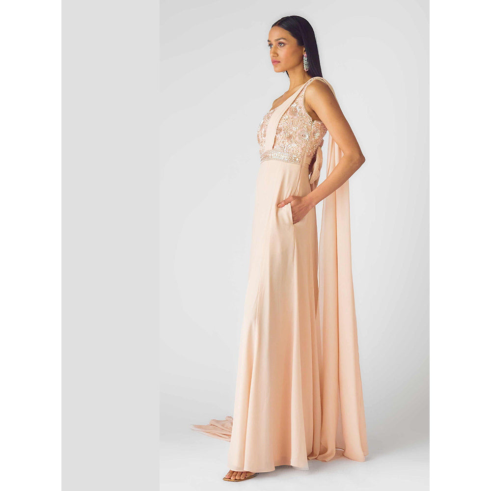 Basanti Kapde aur Koffee The Blush Celeste Embellished Jumpsuit