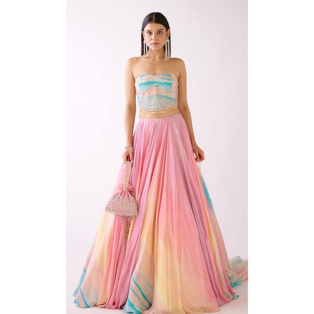 Basanti Kapde aur Koffee The Sandscape Lehenga And Stitched Blouse With Dupatta