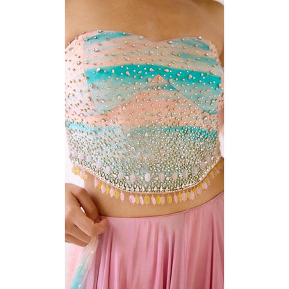 Basanti Kapde aur Koffee The Sandscape Lehenga And Stitched Blouse With Dupatta