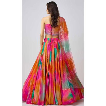Basanti Kapde aur Koffee The Sunscape Lehenga And Stitched Blouse With Dupatta