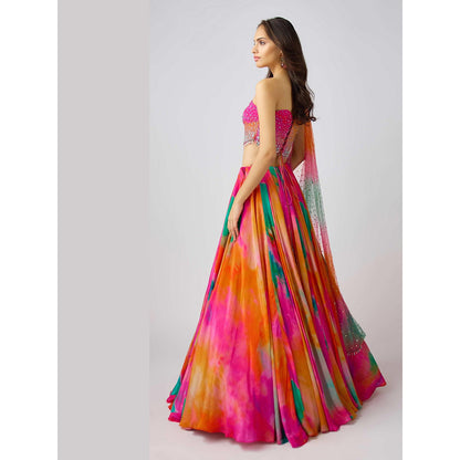 Basanti Kapde aur Koffee The Sunscape Lehenga And Stitched Blouse With Dupatta