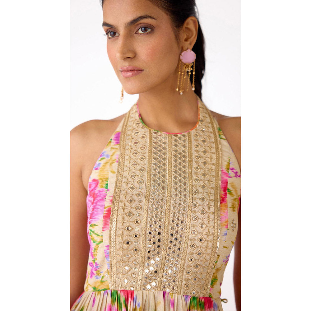 Basanti Kapde aur Koffee The Aurora Bloom Kurta with Dhoti and Dupatta