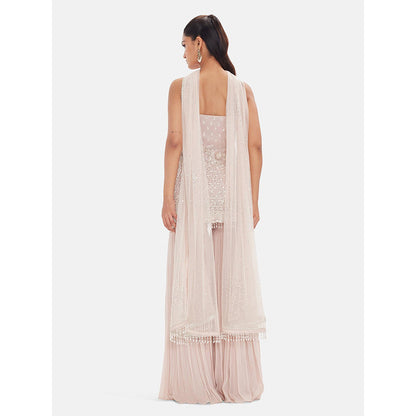 Basanti Kapde aur Koffee The Frosted Tulip Kurta with Sharara and Dupatta