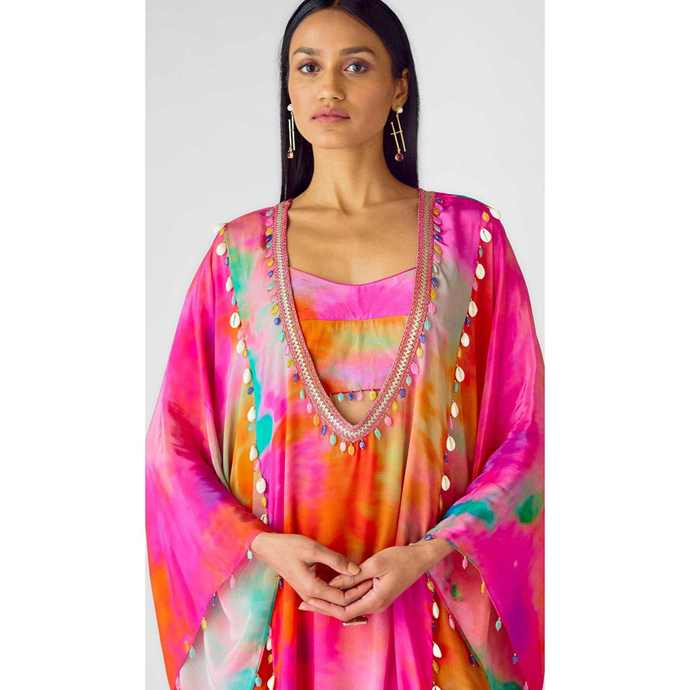 Basanti Kapde aur Koffee The Abstract Printed Sunlit Kaftan