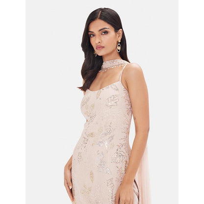 Basanti Kapde aur Koffee The Blush Garden Kurta with Sharara and Dupatta
