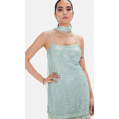 Basanti Kapde aur Koffee The Minted Nebula Kurta with Sharara and Dupatta
