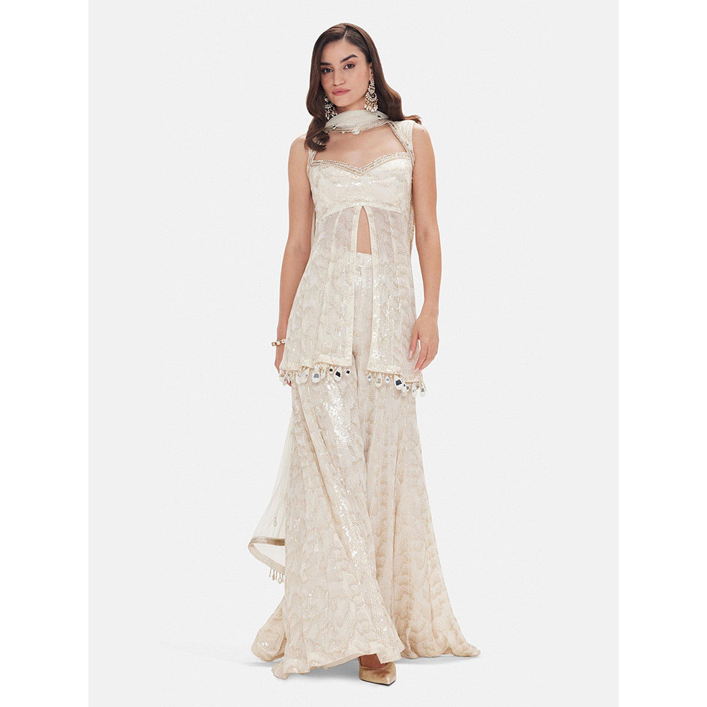 Basanti Kapde aur Koffee The Royal Pearl Sharara With Dupatta