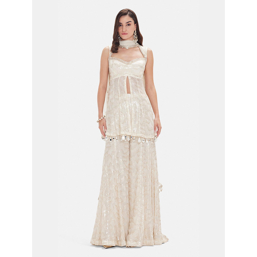 Basanti Kapde aur Koffee The Royal Pearl Sharara With Dupatta