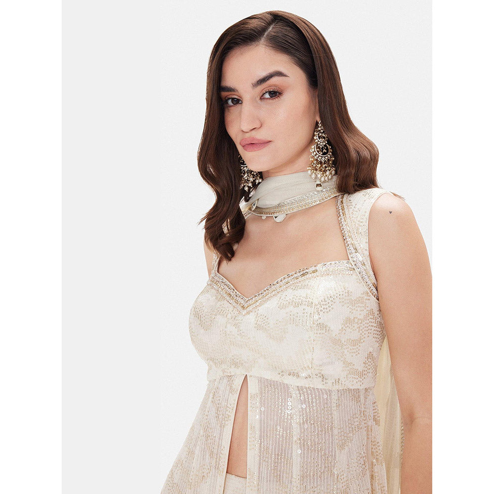 Basanti Kapde aur Koffee The Royal Pearl Sharara With Dupatta