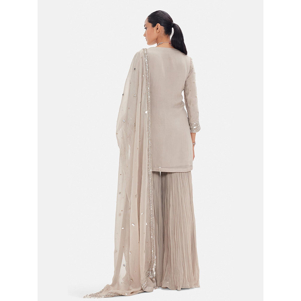 Basanti Kapde aur Koffee The Antique Aura Kurta with Sharara and Dupatta