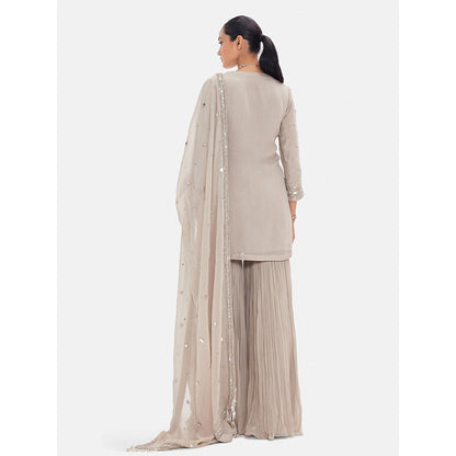 Basanti Kapde aur Koffee The Antique Aura Kurta with Sharara and Dupatta