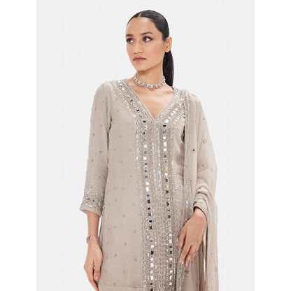 Basanti Kapde aur Koffee The Antique Aura Kurta with Sharara and Dupatta