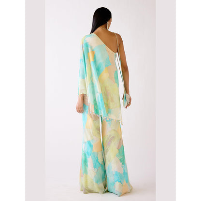 Basanti Kapde aur Koffee The Aqua Resort Printed Kurta with Sharara
