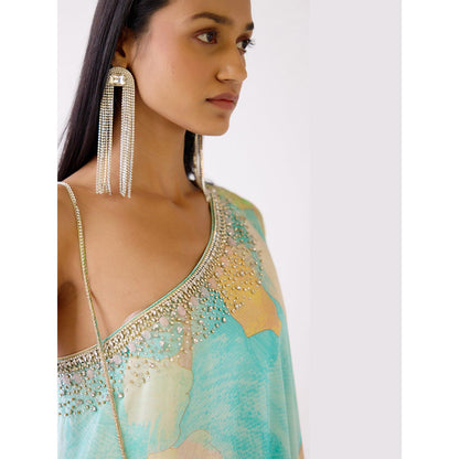 Basanti Kapde aur Koffee The Aqua Resort Printed Kurta with Sharara