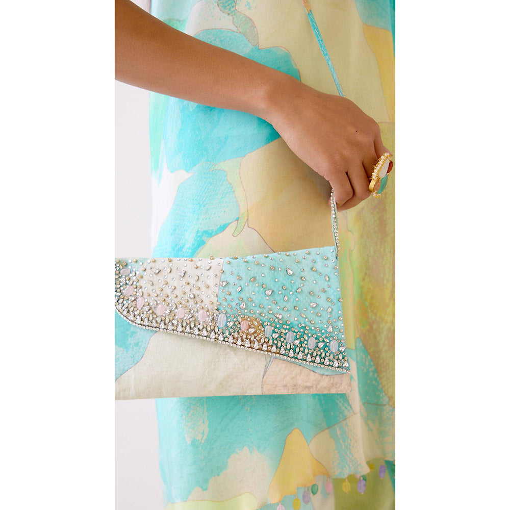 Basanti Kapde aur Koffee The Aqua Resort Printed Kurta with Sharara
