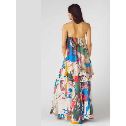 Basanti Kapde aur Koffee The Artsy Odyssey Printed Kurta with Sharara