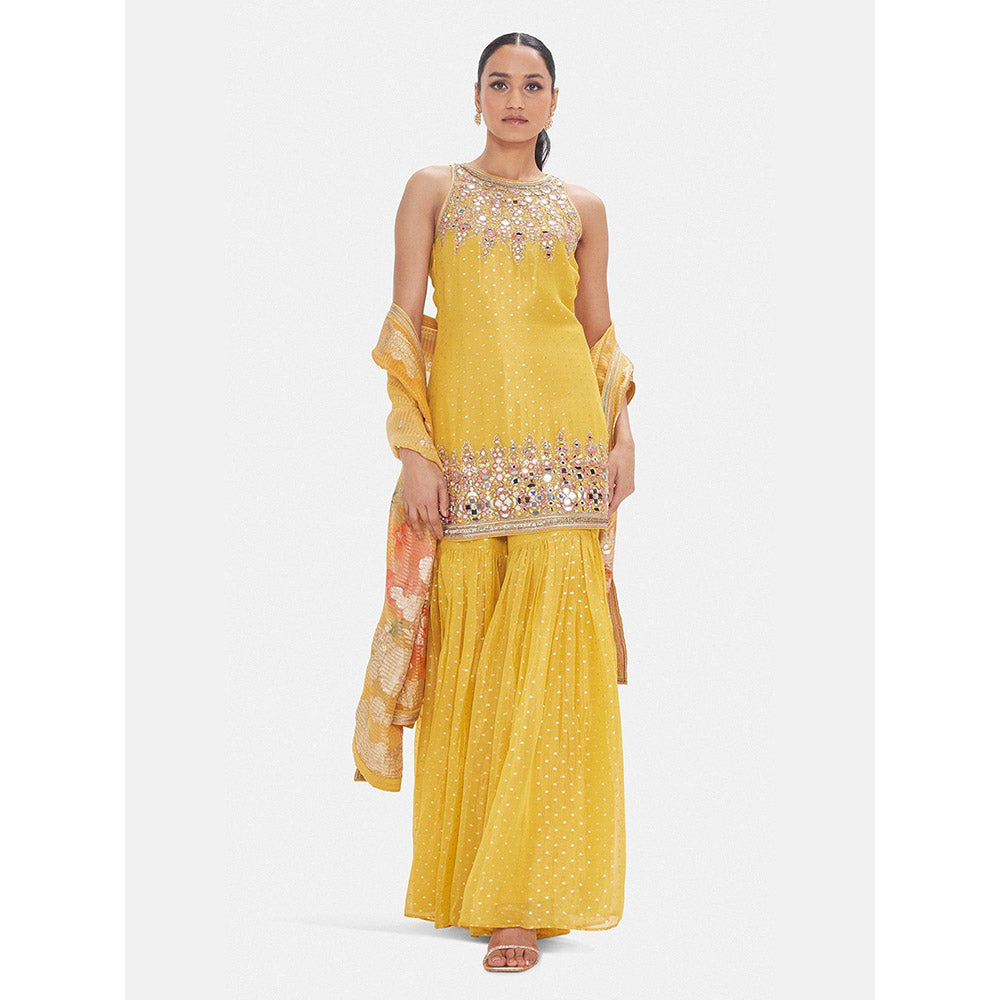 Basanti Kapde aur Koffee The Vintage Amber Sharara With Dupatta