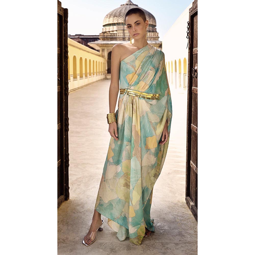 Basanti Kapde aur Koffee The Abstract Waves Dress