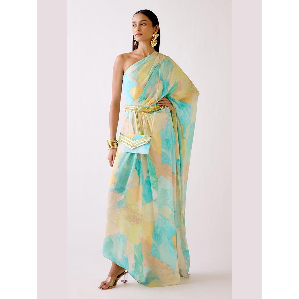 Basanti Kapde aur Koffee The Abstract Waves Dress
