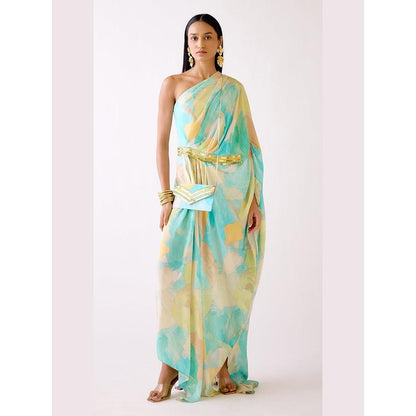 Basanti Kapde aur Koffee The Abstract Waves Dress