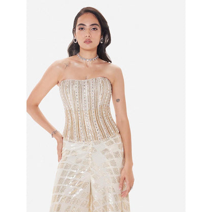 Basanti Kapde aur Koffee The Champagne Sparkle Embroidered Co-Ord Set
