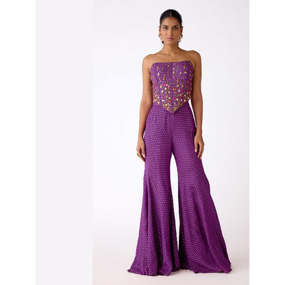 Basanti Kapde aur Koffee The Mystic Plum Embroidered Co-ord Set