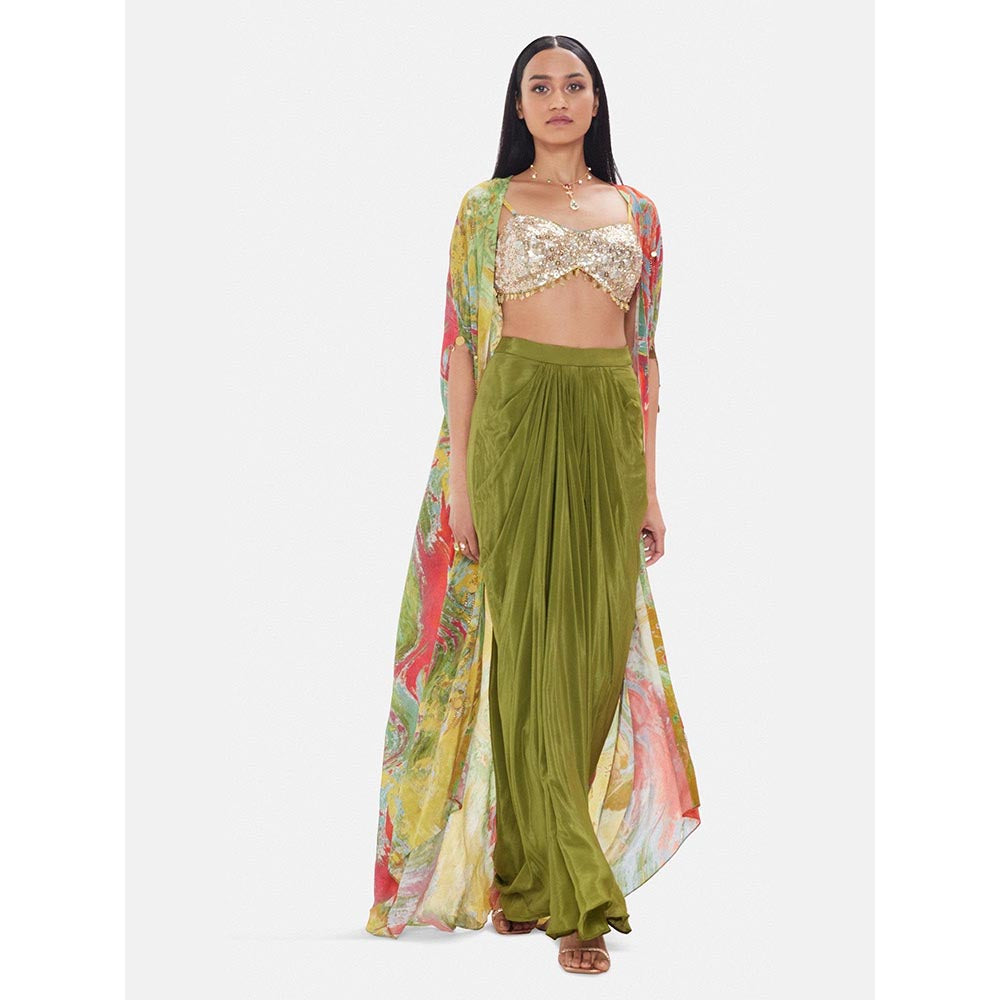 Basanti Kapde aur Koffee The Olive Oasis Embroidered Co-Ord Set