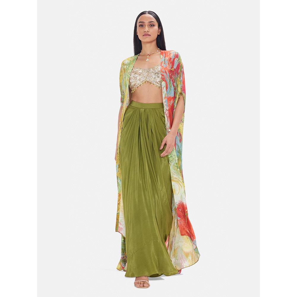 Basanti Kapde aur Koffee The Olive Oasis Embroidered Co-Ord Set