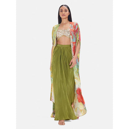Basanti Kapde aur Koffee The Olive Oasis Embroidered Co-Ord Set