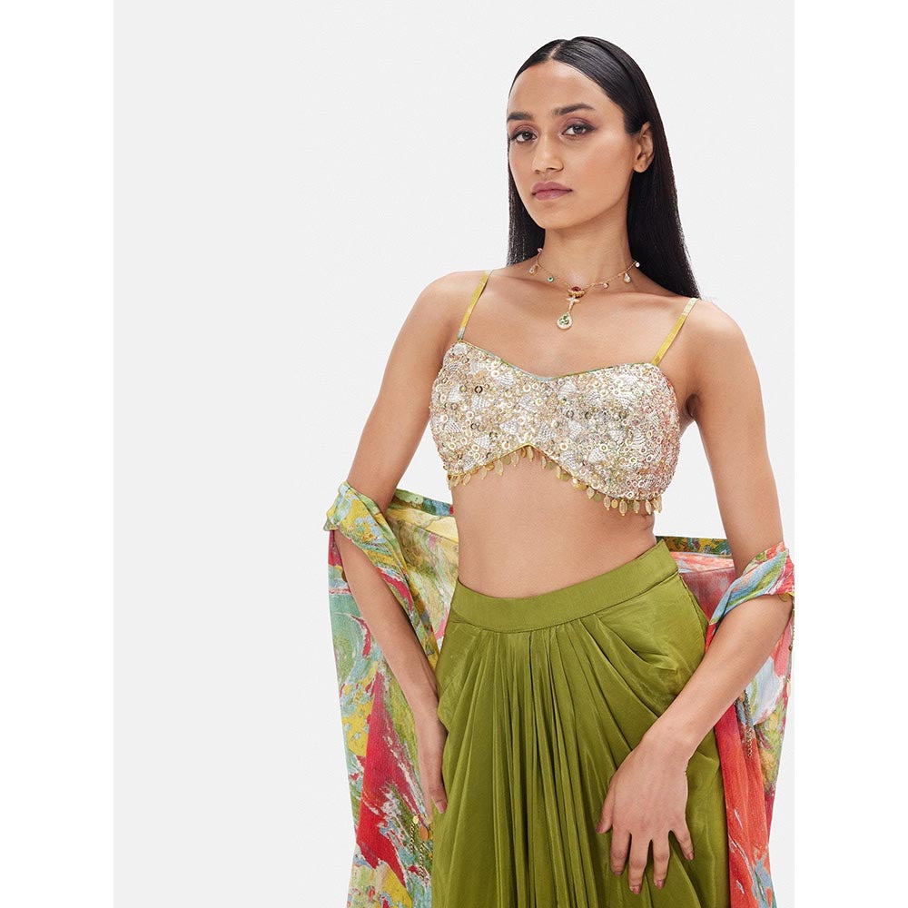 Basanti Kapde aur Koffee The Olive Oasis Embroidered Co-Ord Set