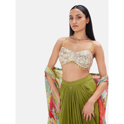Basanti Kapde aur Koffee The Olive Oasis Embroidered Co-Ord Set