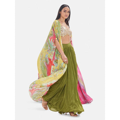 Basanti Kapde aur Koffee The Olive Oasis Embroidered Co-Ord Set
